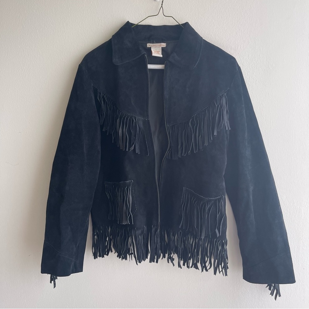 Vintage Western 100% Genuine Leather Suede Jacket Size L